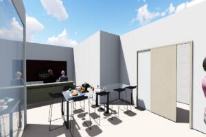 cozinha e sala de jantar - Casa Simone Zolet em Foz do Iguaçu-PR - projeto arquitetônico, projeto BIM moderno